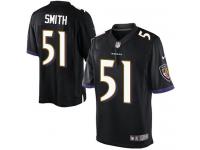 Men Nike NFL Baltimore Ravens #51 Daryl Smith Black Limited Jersey