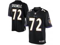 Men Nike NFL Baltimore Ravens #72 Kelechi Osemele Black Limited Jersey
