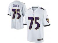 Men Nike NFL Baltimore Ravens #75 Jonathan Ogden Road White Limited Jersey