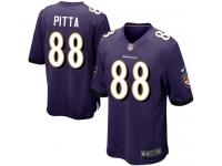 Men Nike NFL Baltimore Ravens #88 Dennis Pitta Home Purple Game Jersey