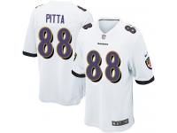 Men Nike NFL Baltimore Ravens #88 Dennis Pitta Road White Game Jersey