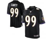Men Nike NFL Baltimore Ravens #99 Chris Canty Black Limited Jersey