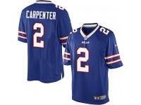 Men Nike NFL Buffalo Bills #2 Dan Carpenter Home Royal Blue Limited Jersey