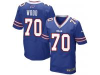 Men Nike NFL Buffalo Bills #70 Eric Wood Authentic Elite Home Royal Blue Jersey