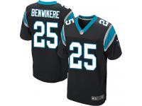 Men Nike NFL Carolina Panthers #25 Bene Benwikere Authentic Elite Home Black Jersey