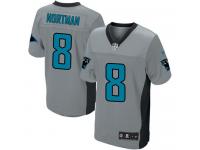 Men Nike NFL Carolina Panthers #8 Brad Nortman Grey Shadow Limited Jersey