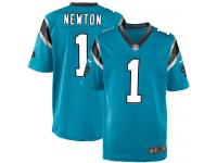 Men Nike NFL Carolina Panthers Cam Newton Authentic Elite Panther Blue Jersey