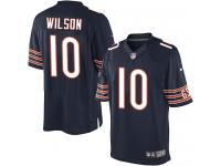 Men Nike NFL Chicago Bears #10 Marquess Wilson Home Navy Blue Limited Jersey