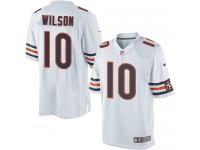Men Nike NFL Chicago Bears #10 Marquess Wilson Road White Limited Jersey