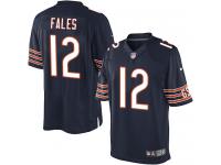 Men Nike NFL Chicago Bears #12 David Fales Home Navy Blue Limited Jersey