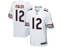 Men Nike NFL Chicago Bears #12 David Fales Road White Game Jersey