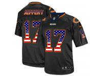 Men Nike NFL Chicago Bears #17 Alshon Jeffery Black USA Flag Fashion Limited Jersey