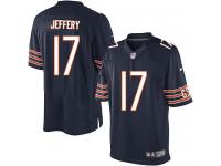 Men Nike NFL Chicago Bears #17 Alshon Jeffery Home Navy Blue Limited Jersey