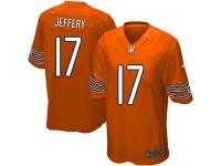 Men Nike NFL Chicago Bears #17 Alshon Jeffery Orange Game Jersey