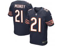 Men Nike NFL Chicago Bears #21 Ryan Mundy Authentic Elite Home Navy Blue Jersey