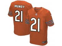 Men Nike NFL Chicago Bears #21 Ryan Mundy Authentic Elite Orange Jersey