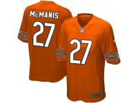 Men Nike NFL Chicago Bears #27 Sherrick McManis Orange Game Jersey