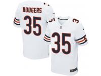 Men Nike NFL Chicago Bears #35 Jacquizz Rodgers Authentic Elite Road White Jersey