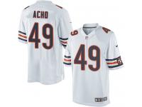 Men Nike NFL Chicago Bears #49 Sam Acho Road White Limited Jersey