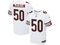 Men Nike NFL Chicago Bears #50 Shea McClellin Authentic Elite Road White Jersey