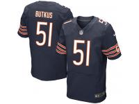 Men Nike NFL Chicago Bears #51 Dick Butkus Authentic Elite Home Navy Blue Jersey