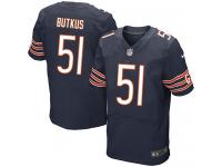 Men Nike NFL Chicago Bears #51 Dick Butkus Authentic Elite Home Navy Blue Jersey