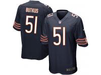 Men Nike NFL Chicago Bears #51 Dick Butkus Home Navy Blue Game Jersey