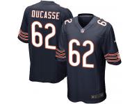 Men Nike NFL Chicago Bears #62 Vladimir Ducasse Home Navy Blue Game Jersey