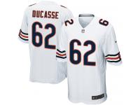 Men Nike NFL Chicago Bears #62 Vladimir Ducasse Road White Game Jersey