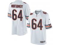 Men Nike NFL Chicago Bears #64 Will Montgomery Road White Limited Jersey
