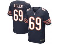 Men Nike NFL Chicago Bears #69 Jared Allen Authentic Elite Home Navy Blue Jersey