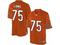 Men Nike NFL Chicago Bears #75 Kyle Long Orange Limited Jersey