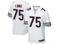 Men Nike NFL Chicago Bears #75 Kyle Long Road White Game Jersey