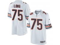 Men Nike NFL Chicago Bears #75 Kyle Long Road White Limited Jersey