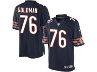 Men Nike NFL Chicago Bears #76 Eddie Goldman Home Navy Blue Limited Jersey