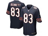 Men Nike NFL Chicago Bears #83 Martellus Bennett Home Navy Blue Game Jersey