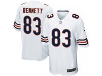 Men Nike NFL Chicago Bears #83 Martellus Bennett Road White Game Jersey