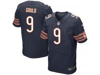 Men Nike NFL Chicago Bears #9 Robbie Gould Authentic Elite Home Navy Blue Jersey