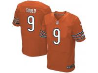 Men Nike NFL Chicago Bears #9 Robbie Gould Authentic Elite Orange Jersey