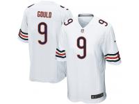 Men Nike NFL Chicago Bears #9 Robbie Gould Road White Game Jersey