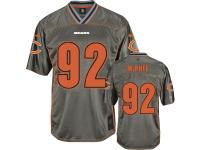 Men Nike NFL Chicago Bears #92 Pernell McPhee Grey Vapor Limited Jersey