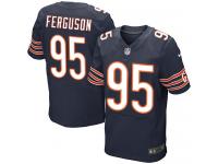 Men Nike NFL Chicago Bears #95 Ego Ferguson Authentic Elite Home Navy Blue Jersey
