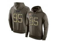 Men Nike NFL Chicago Bears #95 Richard Dent Olive Salute To Service KO Performance Hoodie