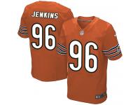 Men Nike NFL Chicago Bears #96 Jarvis Jenkins Authentic Elite Orange Jersey