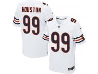 Men Nike NFL Chicago Bears #99 Lamarr Houston Authentic Elite Road White Jersey