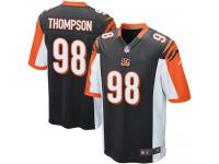 Men Nike NFL Cincinnati Bengals #98 Brandon Thompson Home Black Game Jersey