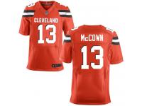Men Nike NFL Cleveland Browns #13 Josh McCown Authentic Elite Orange Jersey