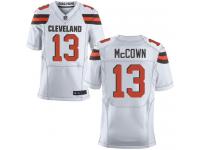 Men Nike NFL Cleveland Browns #13 Josh McCown Authentic Elite Road White Jersey