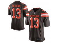 Men Nike NFL Cleveland Browns #13 Josh McCown Home Brown Limited Jersey