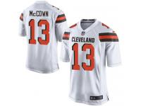 Men Nike NFL Cleveland Browns #13 Josh McCown Road White Game Jersey